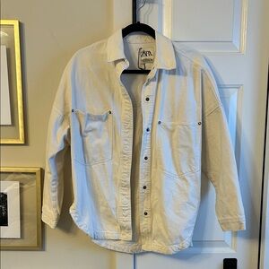 Zara women’s Off-White Jean Jacket